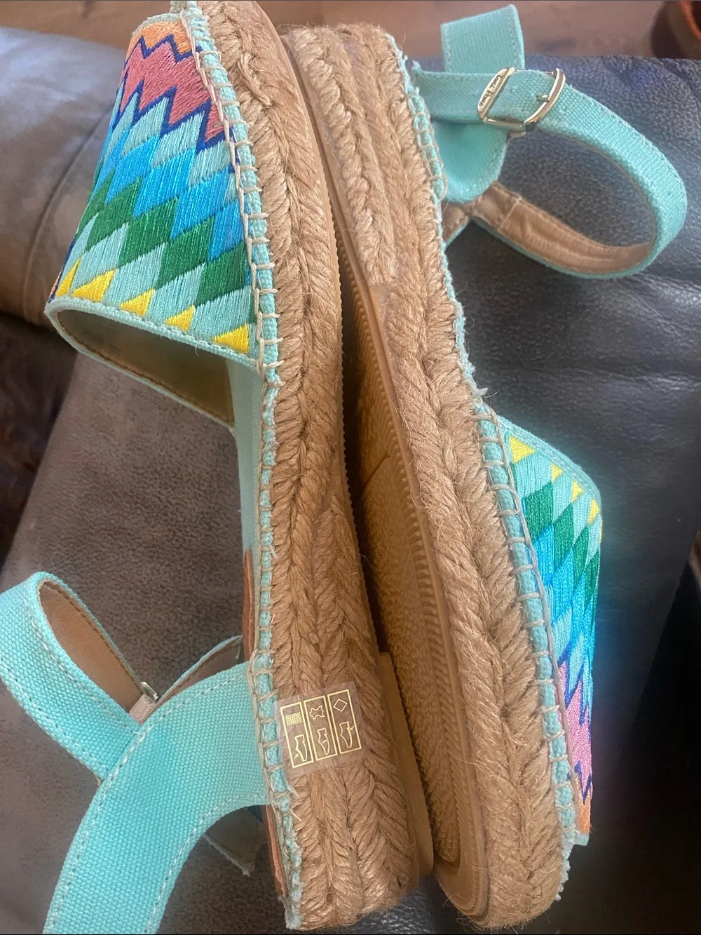 Toni Pons & World Family Multi color Embroidered Espadrilles Made in Spain